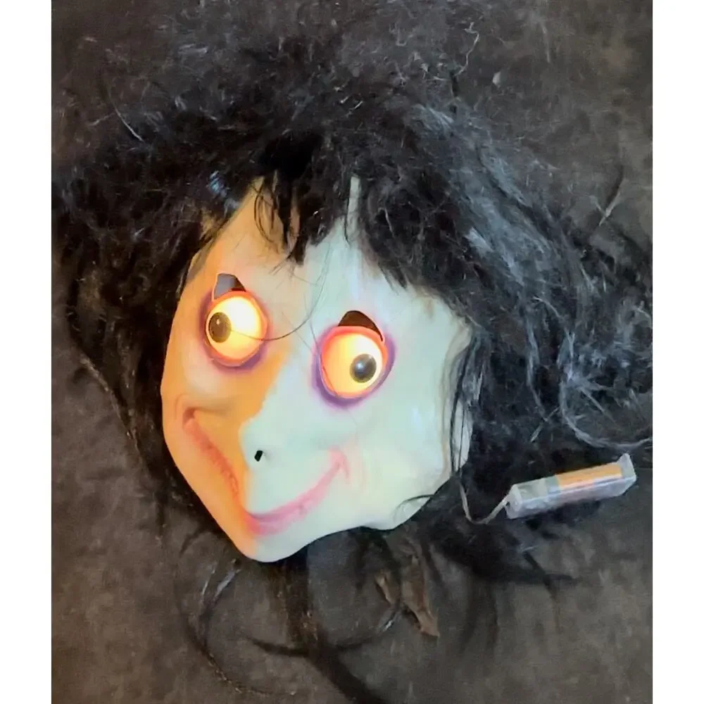 Adult & Teen Creepy Momo Mask With Color Changing Eyes